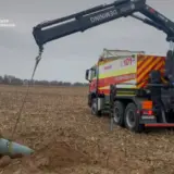 Ракетний удар по Києву – у Броварському районі на полі виявили бойову частину ракети Х-101