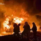 Атака дронів – на Київщині вирувала масштабна пожежа на промисловому об’єкті