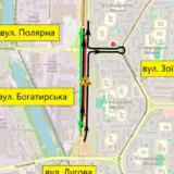 С 28 апреля по 19 мая ограничат движение транспорта по улице Богатырской в Киеве