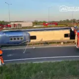 ДТП у Польщі – автобус з українцями перекинувся у Варшаві