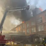 Пожар в Ровно – загорелась кровля трехэтажного здания на улице Червония