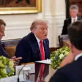 Дональд Трамп начал встречу с европейскими лидерами