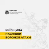 Атака дронів – у Вишгороді уламки збитого дрона впали біля житлових будинків та викликали пожежу