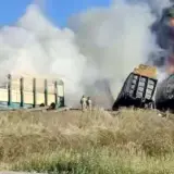 Масштабный пожар вспыхнул на железной дороге в России