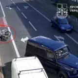 Водитель Mercedes избил велосипедиста до потери сознания в Киеве