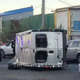 Мобілізація в Україні – люди перевернули бус ТЦК в Одесі