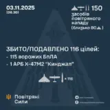 Обстріл України – зафіксовано влучання ракет та 20 ударних БпЛА на 11 локаціях