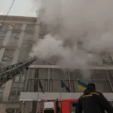 Пожар в Киеве — в центре горит отель