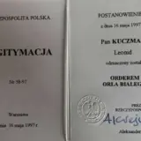 Кучма також відмовився від ордена Білого Орла