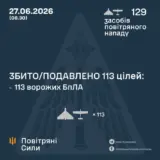 Атака дронов – противник нанёс удар с помощью 129 ударных дронов